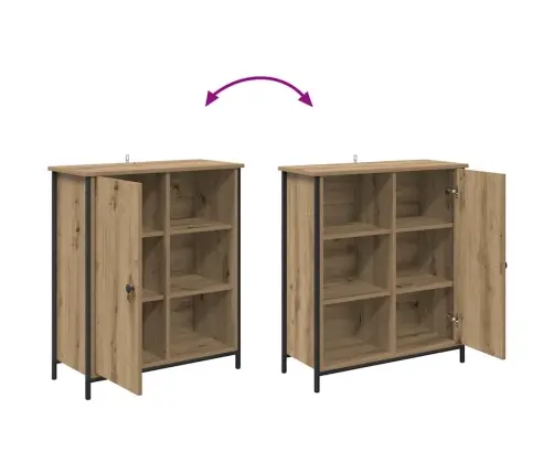 Puse Artisānā Ozols 70 X 30 X 80 Cm Inženierijas Koks Vidaxl