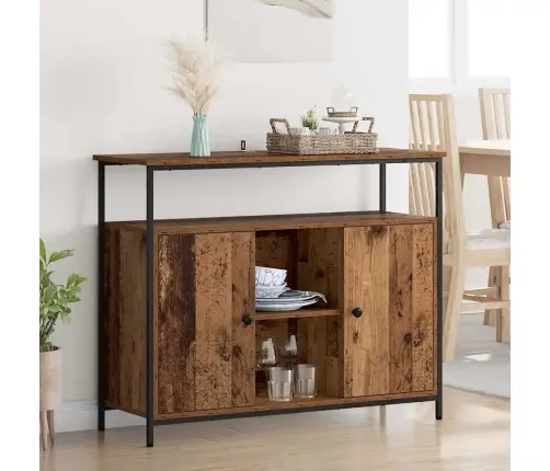 Puse Vecs Koks 100 X 35 X 80 Cm Inženierijas Koks Vidaxl