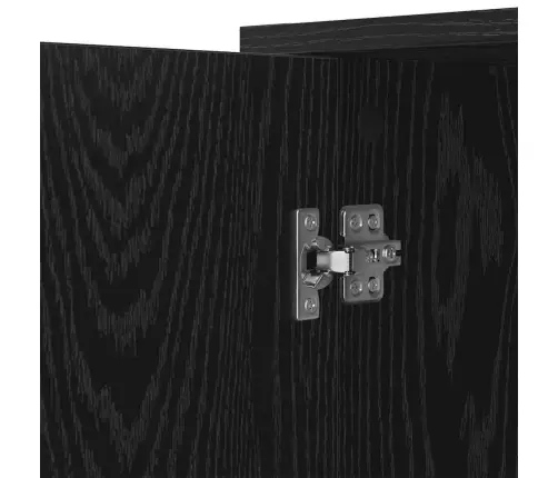 Puse Melns Ozolkoks 100 X 33 X 75 Cm Inženierijas Koks Vidaxl