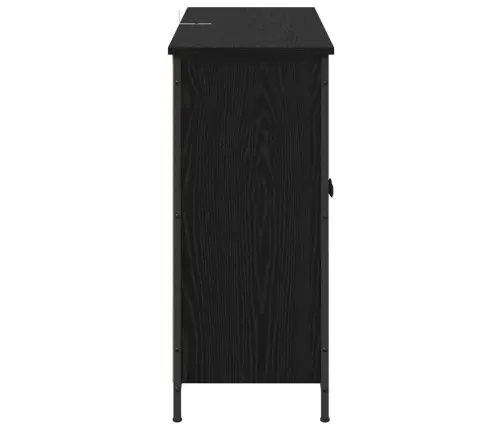 Puse Melns Ozolkoks 100 X 33 X 75 Cm Inženierijas Koks Vidaxl