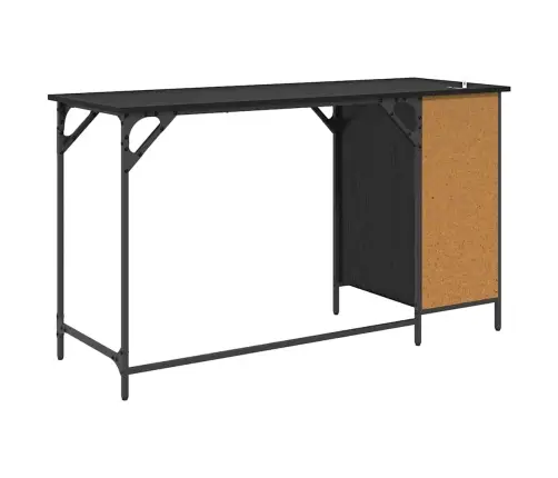 Arvutilaud Sahtliga Must Tamm 131 X 48 X 75 Cm Tehispuit