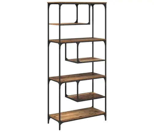 Raamatukapp Vana Puit 81 X 36 X 176 Cm Tehispuit