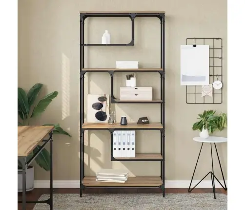 Grāmatu Skapis Amatnieku Ozola 81 X 36 X 176 Cm Vidaxl