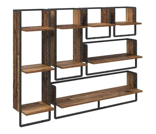 Seinariiulikomplekt 6 Pcs Vana Puit 100 X 25 X 30 Cm Tehispuit