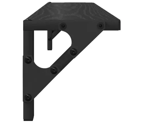 Sieninės Lentynos 2 Pcs Juodas Ąžuolas 60 X 15 X 15,5 Cm