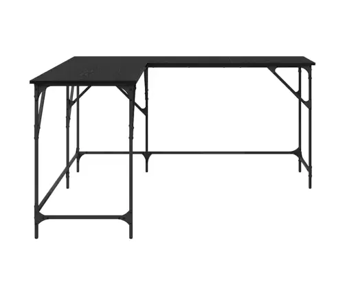 Stalas Juodas Ąžuolas 149 X 149 X 75 Cm Apdirbta Mediena