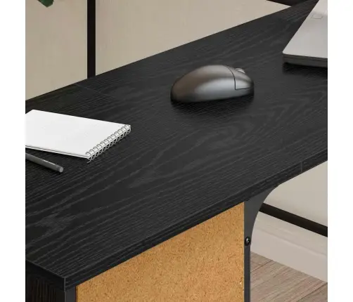 Galds Melns Ozolkoks 141 X 141 X 75 Cm Inženierijas Koks Vidaxl