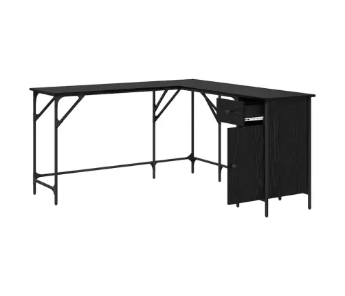 Galds Melns Ozolkoks 141 X 141 X 75 Cm Inženierijas Koks Vidaxl