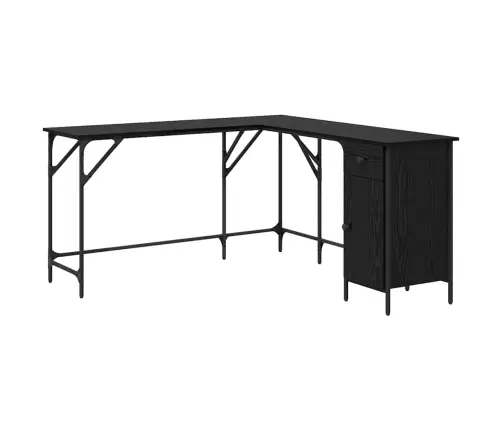 Galds Melns Ozolkoks 141 X 141 X 75 Cm Inženierijas Koks Vidaxl