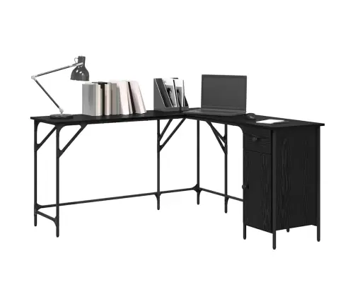 Galds Melns Ozolkoks 141 X 141 X 75 Cm Inženierijas Koks Vidaxl