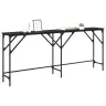 Konsoles Galds Melns Ozols 180 X 29 X 75 Cm Inženierijas Koks Vidaxl Konsoles Galds Melns Ozols 180 X 29 X 75 Cm Inženierijas Koks Vidaxl