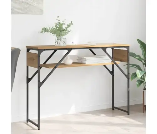 Konsolesgalds Artisānā Ozols 105X30X75Cm Inženierijas Koks Vidaxl Konsolesgalds Artisānā Ozols 105X30X75Cm Inženierijas Koks Vidaxl