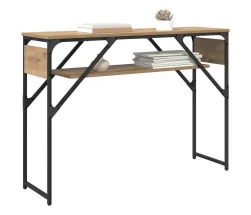 Konsolesgalds Artisānā Ozols 105X30X75Cm Inženierijas Koks Vidaxl Konsolesgalds Artisānā Ozols 105X30X75Cm Inženierijas Koks Vidaxl