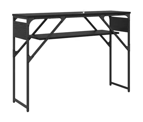 Konsollaud Must Tamm 105X30X75Cm Tehispuit