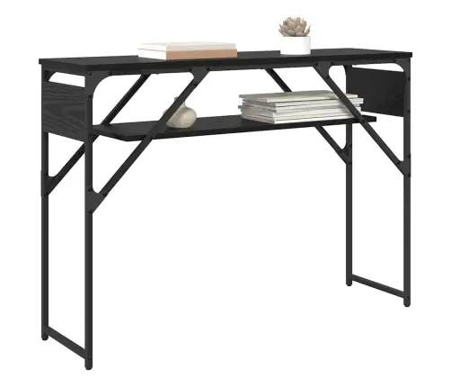 Konsollaud Must Tamm 105X30X75Cm Tehispuit