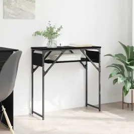 Konsolesgalds Melns Ozols 75X30X75Cm Inženierijas Koks Vidaxl