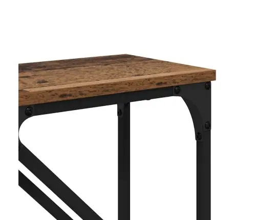 Konsoollaud 2 Pcs Vana Puit 100 X 28 X 75 Cm Tehispuit