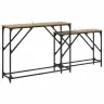 Konsoles Galds 2 Pcs Artisānā Ozols 100 X 28 X 75 Cm Vidaxl