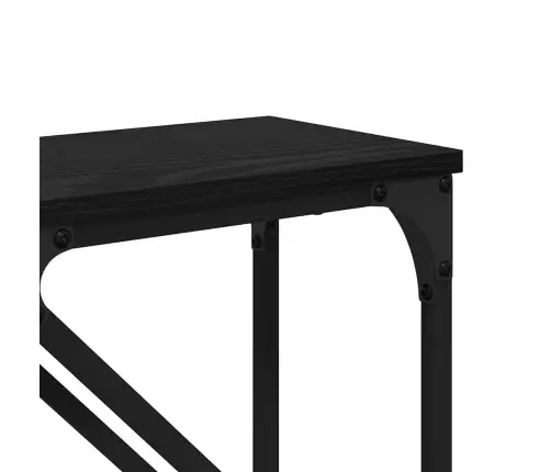 Konsoles Galds 2 Pcs Melns Ozolkoks 100 X 28 X 75 Cm Vidaxl