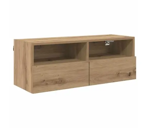 Tv Seinakapid 2 Pcs Käsitööpuu 80 X 30 X 30 Cm Tehispuit