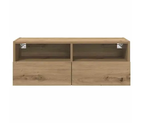 Tv Seinakapid 2 Pcs Käsitööpuu 80 X 30 X 30 Cm Tehispuit