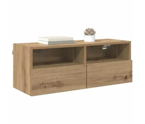 Tv Seinakapid 2 Pcs Käsitööpuu 80 X 30 X 30 Cm Tehispuit