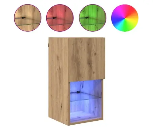 Sienā Montējami Televizoru Skapji 2 Pcs Artisānā Ozols Vidaxl