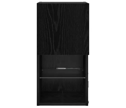 Sienā Montējami Televizoru Skapji 2 Pcs Melns Ozolkoks Vidaxl