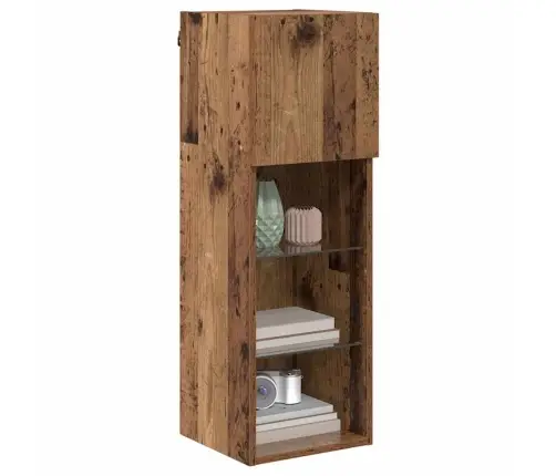 Sienā Montējami Televizoru Skapji 2 Pcs Vecs Koks Vidaxl