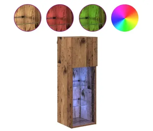 Sienā Montējami Televizoru Skapji 2 Pcs Vecs Koks Vidaxl