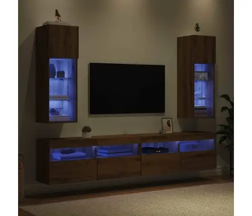 Sienā Montējami Televizoru Skapji 2 Pcs Artisānā Ozols Vidaxl