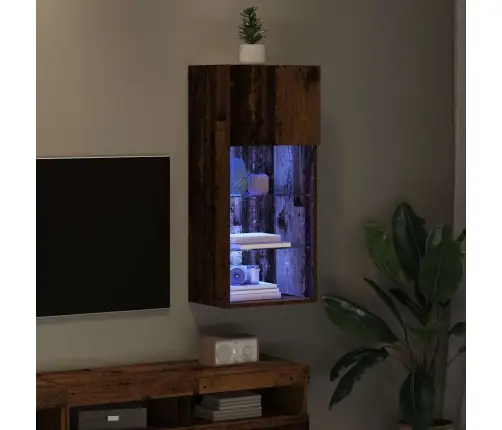 Sienā Montējams Tv Skapis Vecs Koks 40,5 X 30 X 90 Cm Vidaxl