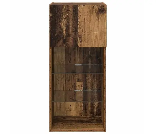 Sienā Montējams Tv Skapis Vecs Koks 40,5 X 30 X 90 Cm Vidaxl