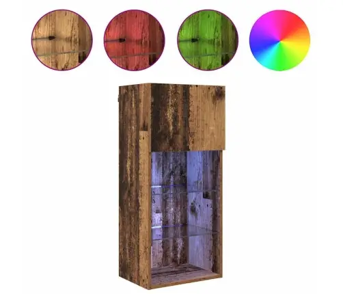 Sienā Montējams Tv Skapis Vecs Koks 40,5 X 30 X 90 Cm Vidaxl