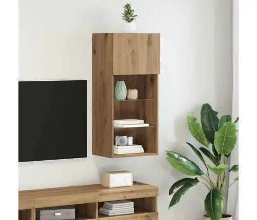 Sienā Montējams Tv Skapis Artisānā Ozols 40,5 X 30 X 90 Cm Vidaxl