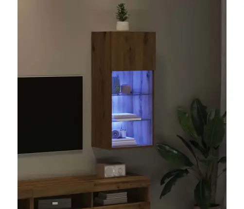 Sienā Montējams Tv Skapis Artisānā Ozols 40,5 X 30 X 90 Cm Vidaxl