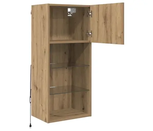 Sienā Montējams Tv Skapis Artisānā Ozols 40,5 X 30 X 90 Cm Vidaxl