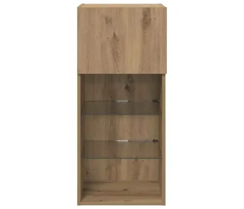 Sienā Montējams Tv Skapis Artisānā Ozols 40,5 X 30 X 90 Cm Vidaxl