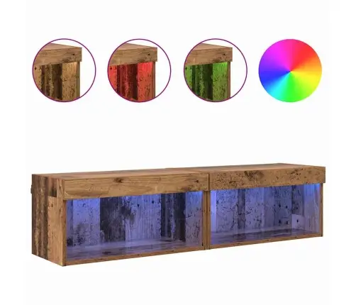 Televizoru Skapji 2 Pcs Vecs Koks 60 X 30 X 30 Cm Vidaxl