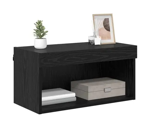 Televizora Skapīša Melns Ozolkoks 60 X 30 X 30 Cm Vidaxl