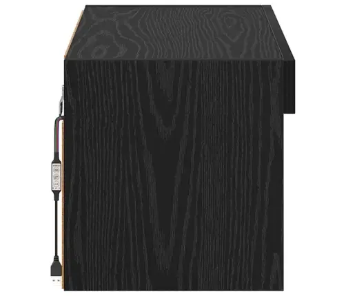 Televizora Skapīša Melns Ozolkoks 60 X 30 X 30 Cm Vidaxl