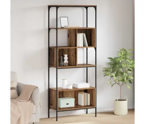 Knygų Lentyna Senovinis Medis 76 X 33 X 188,5 Cm