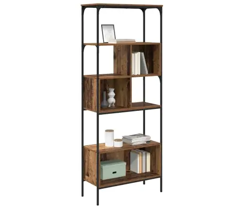 Knygų Lentyna Senovinis Medis 76 X 33 X 188,5 Cm