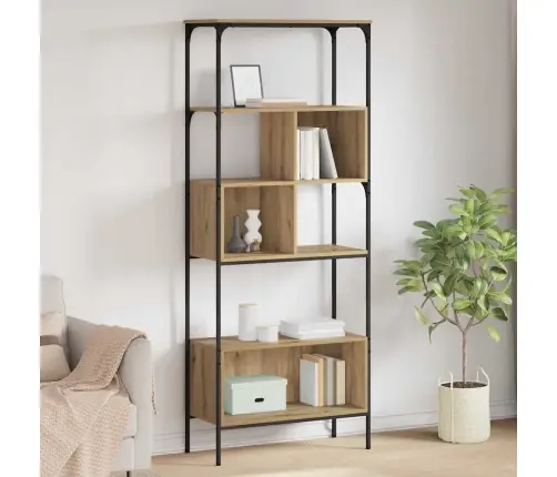 Knygų Lentyna Amatininkų Ąžuolas 76 X 33 X 188,5 Cm