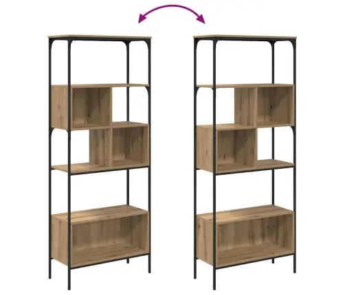 Knygų Lentyna Amatininkų Ąžuolas 76 X 33 X 188,5 Cm