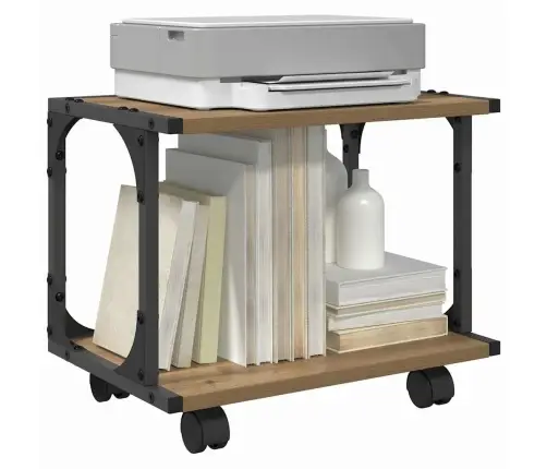 Printera Statīvs Artisānā Ozols 41 X 28 X 33.5 Cm Vidaxl