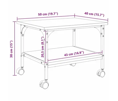 Printeri Alus Käsitööpuu 50 X 40 X 38 Cm Tehispuit