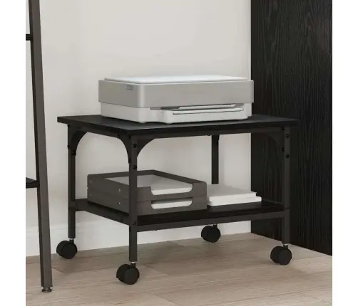 Spausdintuvo Laikiklis Juodas Ąžuolas 50 X 40 X 38 Cm