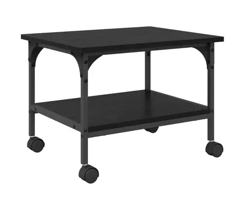 Spausdintuvo Laikiklis Juodas Ąžuolas 50 X 40 X 38 Cm