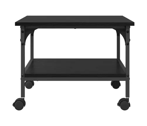 Spausdintuvo Laikiklis Juodas Ąžuolas 50 X 40 X 38 Cm